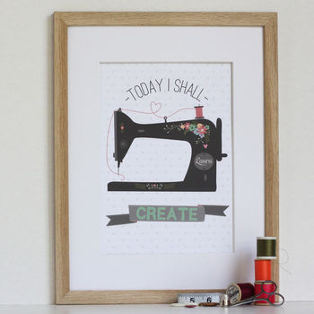 'Any Day Spent Sewing Is A Good Day' Personalised Print, 6 of 12