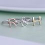 Personalised Letter Stacker Ring, thumbnail 2 of 4