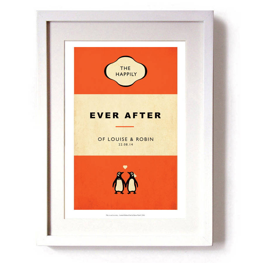 'The Happily Ever After Of…'Personalised' Print, 1 of 4