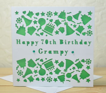 Personalised Laser Cut Birthday Card, 6 of 7