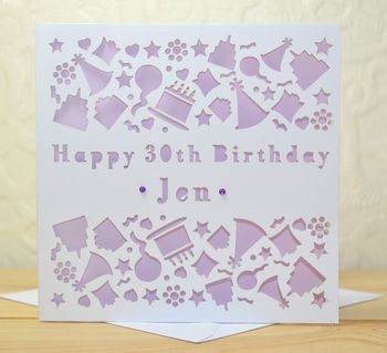 Personalised Laser Cut Birthday Card, 5 of 7