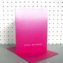 Pink Ombre Happy Birthday Card, thumbnail 1 of 3