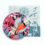 Ruby Glade Silk Covered Compact Mirror, thumbnail 3 of 3