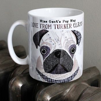 Pug Dog Personalised Mug, 10 of 12