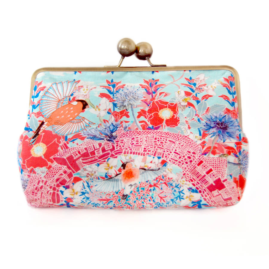 rose red silk clutch bag by armitage design | notonthehighstreet.com