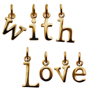 Selection Of Gold Plated Letter Charms, 2 of 12