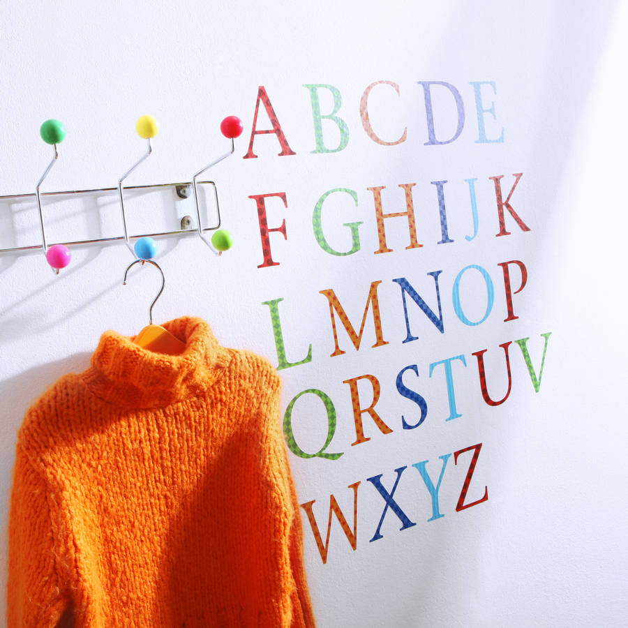 Childrens Alphabet Wall Stickers Upper And Lower Case, 1 of 7