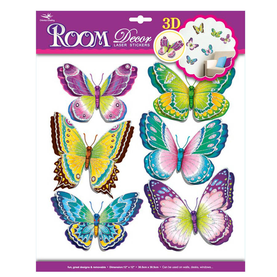 3d butterfly wall stickers by harmony at home children's eco boutique
