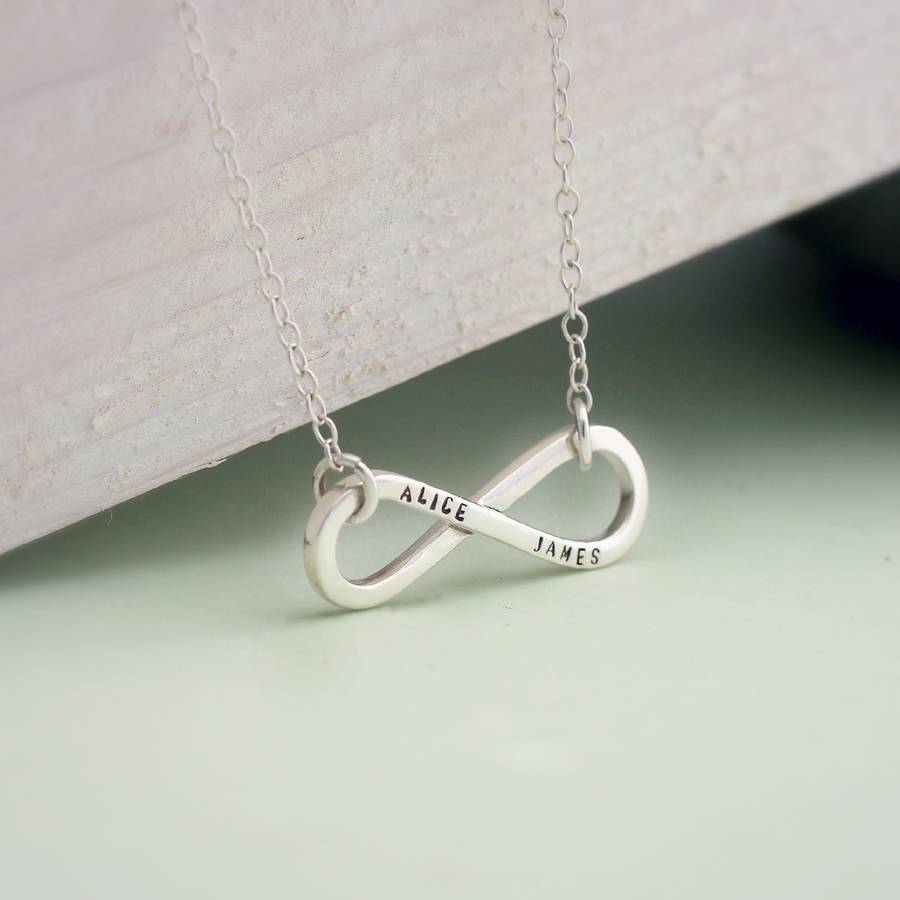 Personalised Infinity Necklace By Posh Totty Designs ...