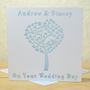 Laser Cut Wedding Tree Heart Card, thumbnail 7 of 7
