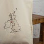 Personalised Map Tote Bag. Any Country, thumbnail 4 of 7
