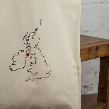 Personalised Map Tote Bag. Any Country, 4 of 7