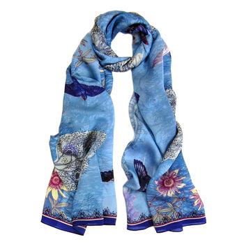 Passion Blue Scarf, 4 of 6