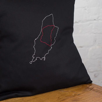 Isle Of Man Tt Races Map Cushion Cover, 2 of 3
