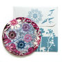 Shadow Berry Silk Covered Compact Mirror, thumbnail 3 of 3