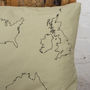 Personalised Three Map Cushion Cover, thumbnail 3 of 9