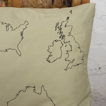 Personalised Three Map Cushion Cover, 3 of 9