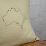 Personalised Australia Map Cushion Cover, thumbnail 4 of 7