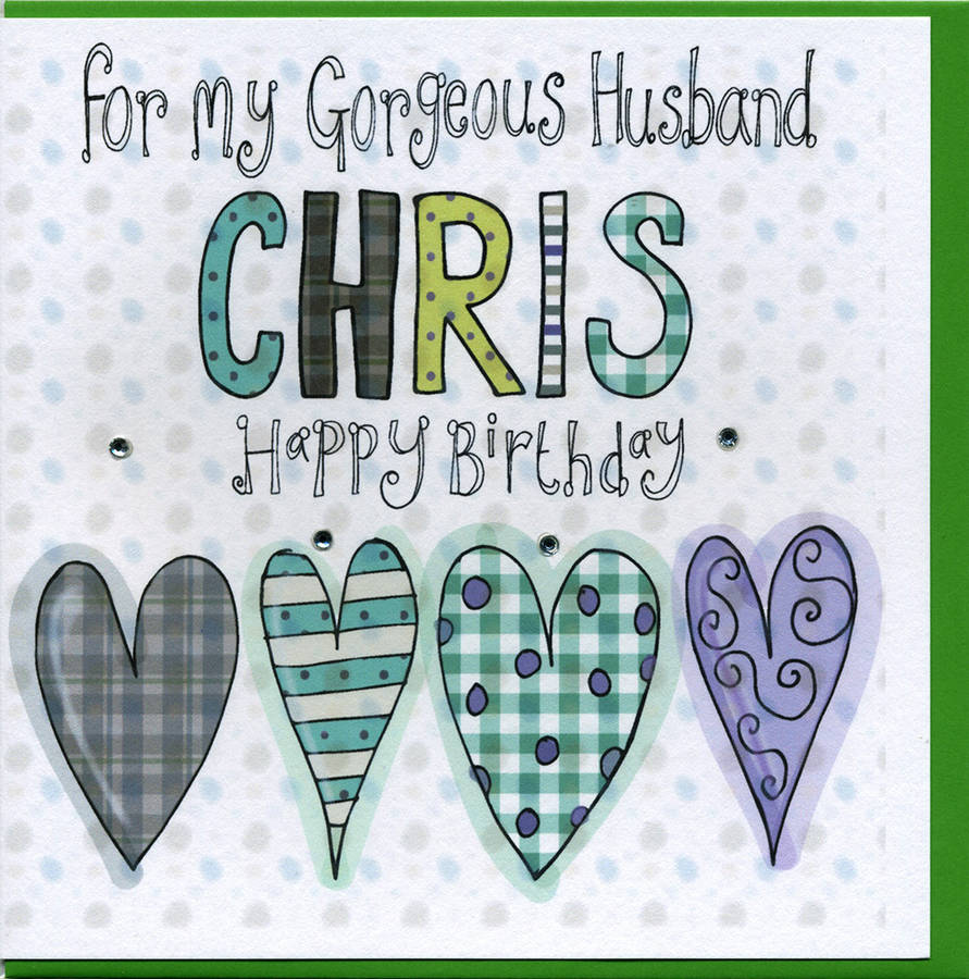 Personalised Husband Birthday Card By Claire Sowden Design