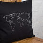 Personalised World Map Cushion Cover, thumbnail 3 of 10
