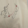 Personalised Maps Tote Bag. Any Two Countries, thumbnail 3 of 9