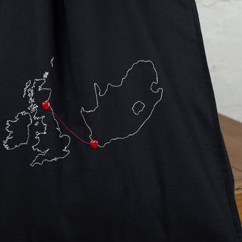 Personalised Maps Tote Bag. Any Two Countries, 6 of 9