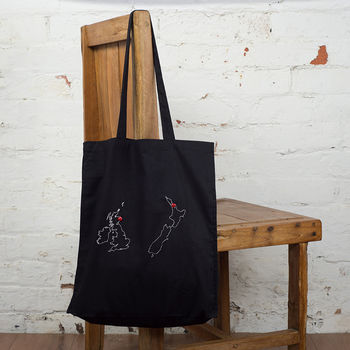 Personalised Maps Tote Bag. Any Two Countries, 7 of 9