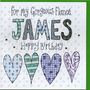 Personalised Fiance Birthday Card, thumbnail 1 of 2