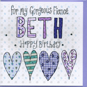 Personalised Fiance Birthday Card, 2 of 2