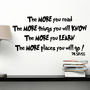 The More You Read Dr Seuss Wall Sticker, thumbnail 1 of 3