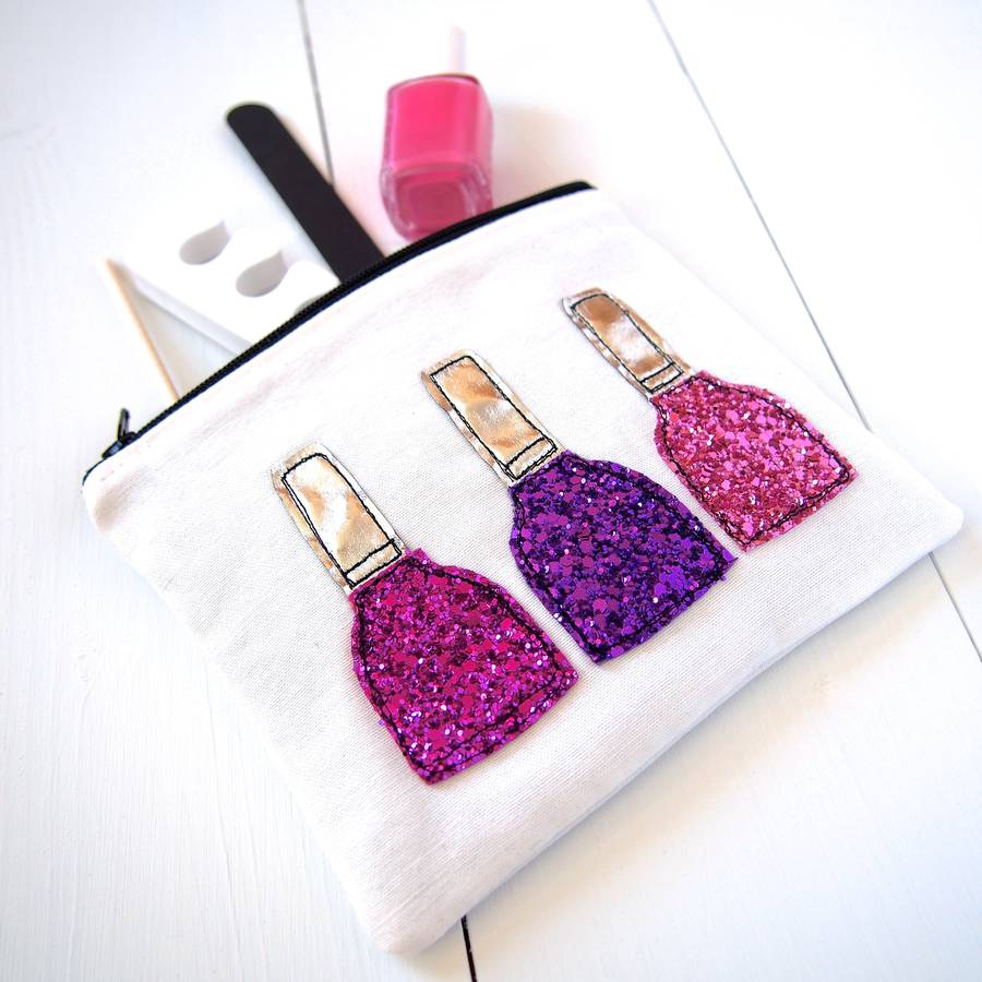 Glitter Nail Polish Pouch By rosiebull designs