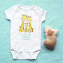 'I Love My…' Giraffe Baby Vest, thumbnail 1 of 4
