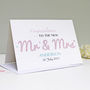 Personalised 'Mr And Mrs' Wedding Card, thumbnail 3 of 5