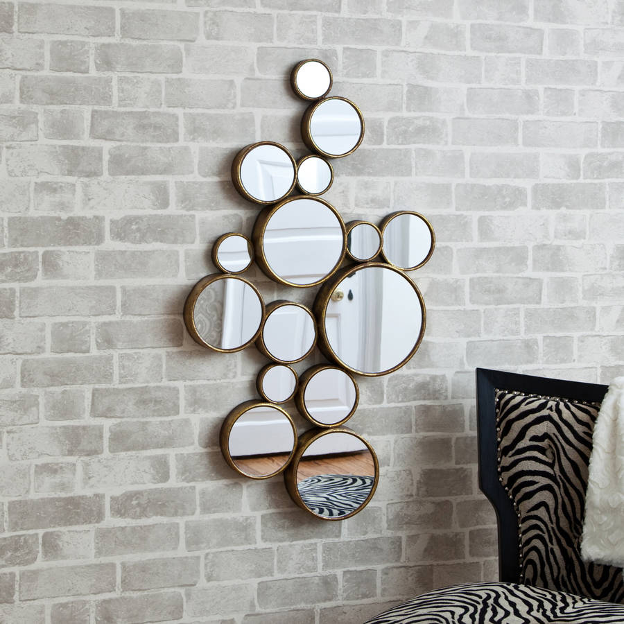 'funky' circles mirror by decorative mirrors online