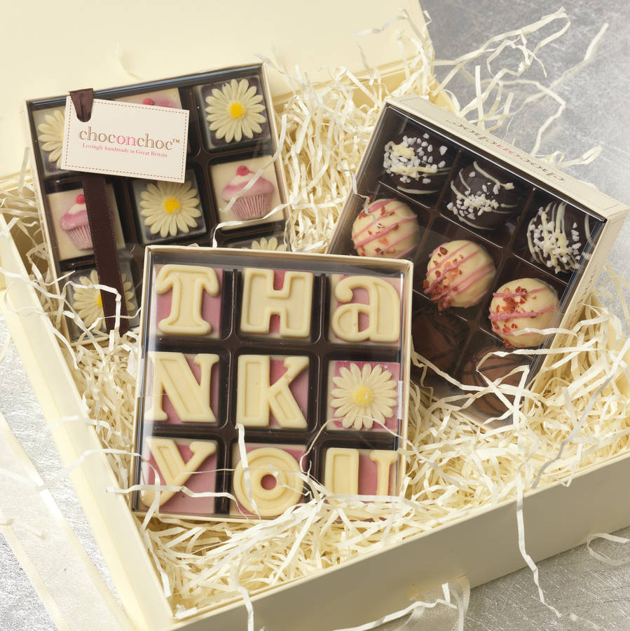 Thank You Chocolate Hamper By Choc On Choc 0606