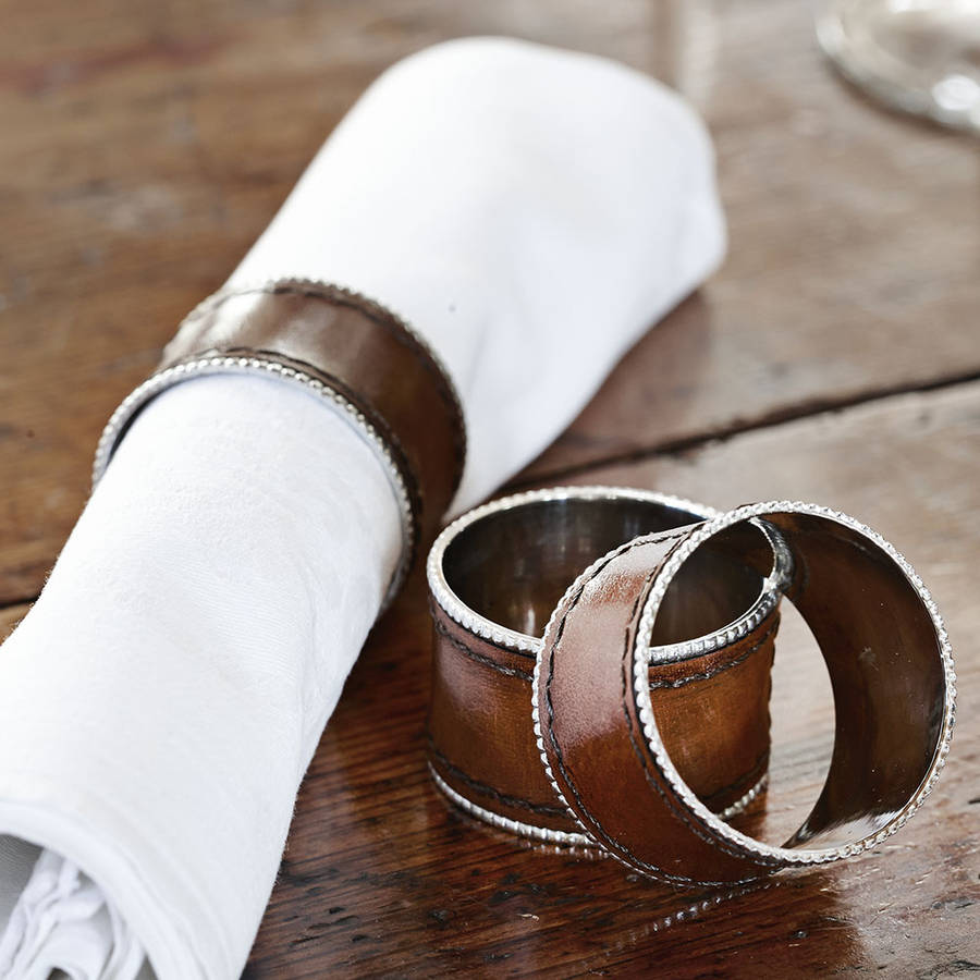 Leather Napkin Ring By Life Of Riley