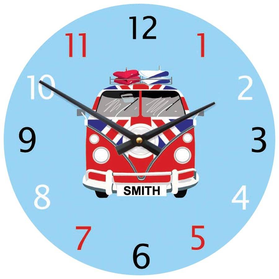 Personalised Camper Van Clock By CuteClocks