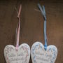 Personalised Christening Hanging Heart, thumbnail 3 of 4
