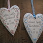 Personalised Christening Hanging Heart, thumbnail 4 of 4