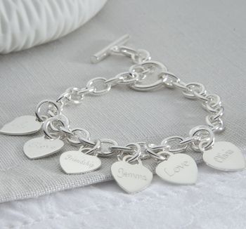 Personalised Sterling Silver Loved Ones Charm Bracelet, 3 of 11
