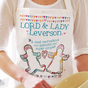 Personalised Lord And Lady Apron, 2 of 7