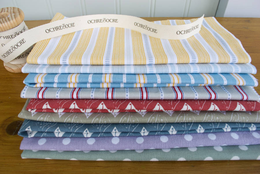 Organic Cotton Fat Quarters The Works By Cottage in the Hills