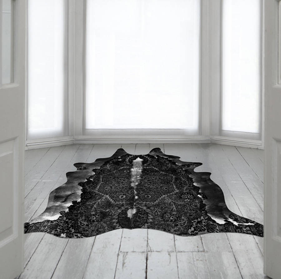 Persian Cowhide Rug By The Form Emporium