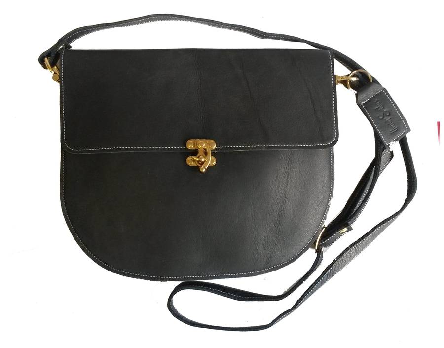 leather cross body handbag by harriet sanders | notonthehighstreet.com