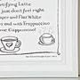 Personalised Coffee Print With Coffee Poem, thumbnail 3 of 7