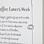 Personalised Coffee Print With Coffee Poem, thumbnail 4 of 7
