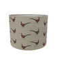 Pheasants Linen Drum Lampshade, thumbnail 2 of 2