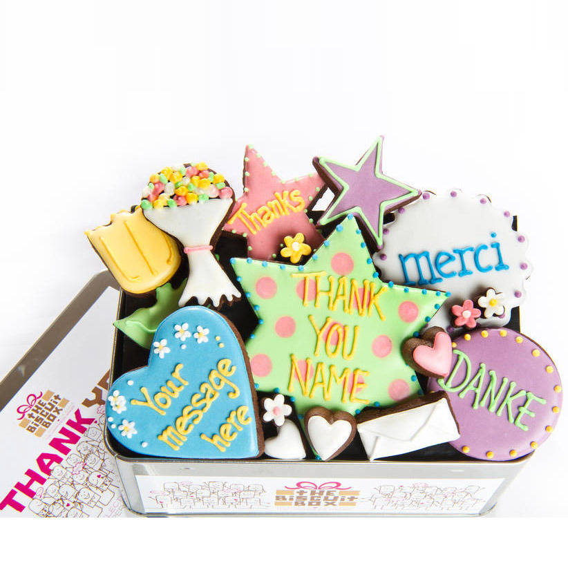 Personalised 'Thank You' Biscuit Tin