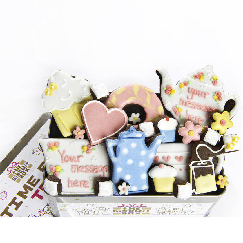 Personalised Time For Tea Biscuit Tin