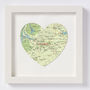 Glasgow Map Heart Location Print, thumbnail 1 of 5